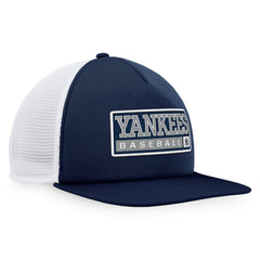 New York Yankees Majestic Foam Trucker Snapback Hat - Navy/White