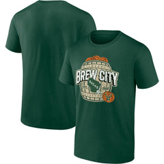 Milwaukee Bucks Brew City Hometown Collection T-Shirt - Hunter Green | Fanatics for sale