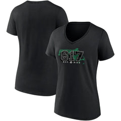 Boston Celtics Women's Hometown Collection 617 V-Neck T-Shirt - Black | Fanatics online