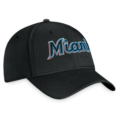Miami Marlins Core Flex Hat - Black