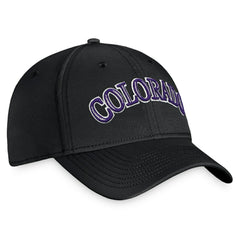Colorado Rockies Core Flex Hat - Black