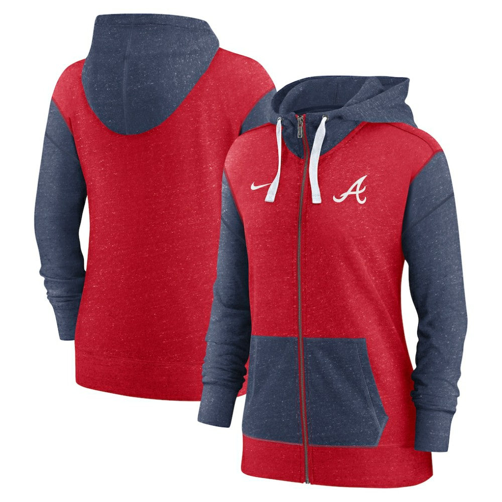 Atlanta Braves Women's Full-Zip Hoodie - Red | Nike