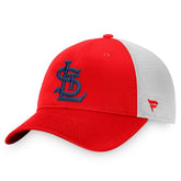 St. Louis Cardinals Cooperstown Collection Core Trucker Snapback Hat - Red/White