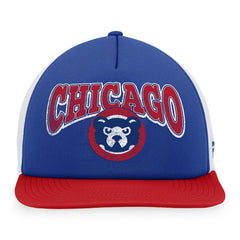 Chicago Cubs Heritage Foam Front Trucker Snapback Hat - Royal/Red
