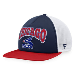Chicago White Sox Heritage Foam Front Trucker Snapback Hat - Navy/Red