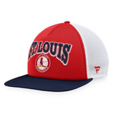 St. Louis Cardinals Heritage Foam Front Trucker Snapback Hat - Red/Navy