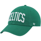 Boston Celtics '47 Clean Up Wordmark Adjustable Hat - Kelly Green | 47 brand for sale