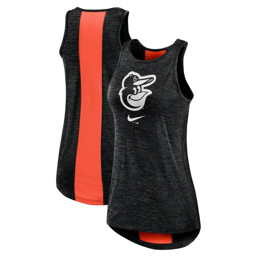 Baltimore Orioles Women's Right Mix High Neck Tank Top - Black | Nike