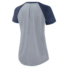 Tampa Bay Rays Women's Summer Breeze Raglan Fashion T-Shirt - Heather Gray | Nike