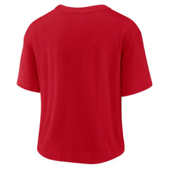St. Louis Cardinals Women's Line Up High Hip Fashion T-Shirt - Red/White | Nike