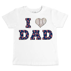 Boston Red Sox Tiny Turnip Youth I Love Dad T-Shirt - White