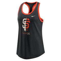 San Francisco Giants Women's Tech Tri-Blend Tank Top - Black | Nike