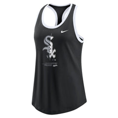 Chicago White Sox Women's Tech Tri-Blend Tank Top - Black | Nike