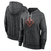 San Francisco Giants Women's Diamond Icon Gym Vintage Lightweight Hooded Top - Black | Nike