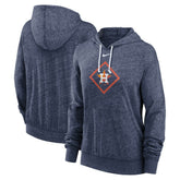Houston Astros Women's Diamond Icon Gym Vintage Lightweight Hooded Top - Navy | Nike