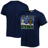 Troy Aikman & Michael Irvin Dallas Cowboys Homage Unisex NFL Jam Retired Tri-Blend T-Shirt - Heather Navy sale