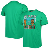 Randall Cunningham & Reggie White Philadelphia Eagles Homage Unisex NFL Jam Retired Tri-Blend T-Shirt - Heather Kelly Green on sale