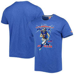 Josh Allen Buffalo Bills Homage Unisex NFL Blitz Player Tri-Blend T-Shirt - Heathered Heather Royal for sale