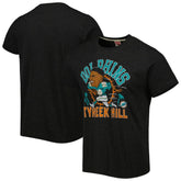 Tyreek Hill Miami Dolphins Homage Unisex Caricature Player Tri-Blend T-Shirt - Heather Black for sale