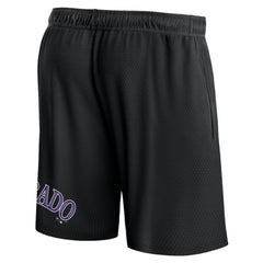 Colorado Rockies Clincher Mesh Shorts - Black