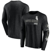 Chicago White Sox High Whip Pitcher Long Sleeve T-Shirt - Black