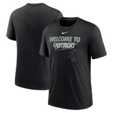Chicago White Sox Home Spin Tri-Blend T-Shirt - Heather Black | Nike