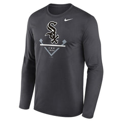 Chicago White Sox Icon Legend Performance Long Sleeve T-Shirt - Anthracite | Nike