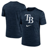 Tampa Bay Rays Logo Velocity Performance T-Shirt - Navy | Nike