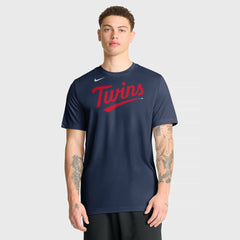Minnesota Twins New Legend Wordmark Dri-FIT T-Shirt - Navy | Nike