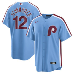 Kyle Schwarber Philadelphia Phillies Alternate, 1st Replica Jersey - Light Blue | Nike