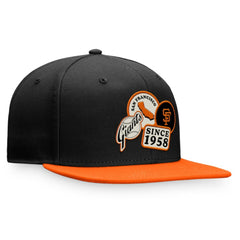 San Francisco Giants Heritage Patch Fitted Hat - Black/Orange