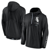 Chicago White Sox Authentic Night Game Performance Half-Zip Windbreaker - Black | Nike