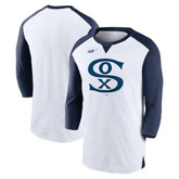 Chicago White Sox Rewind 3/4-Sleeve T-Shirt - White/Navy | Nike