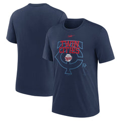 Minnesota Twins Rewind Retro Tri-Blend T-Shirt - Navy | Nike