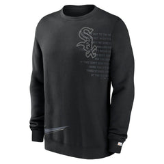 Chicago White Sox Statement Ball Game Fleece Pullover Sweatshirt - Black | Nike
