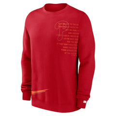 Philadelphia Phillies Statement Ball Game Fleece Pullover Sweatshirt - Red | Nike