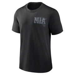Miami Marlins Statement Game Over T-Shirt - Black | Nike