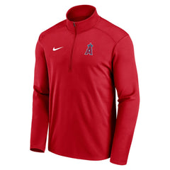 Los Angeles Angels Agility Pacer Lightweight Performance Half-Zip Top - Red | Nike