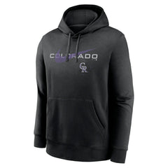 Colorado Rockies Swoosh NeighborHOOD Pullover Hoodie - Black | Nike