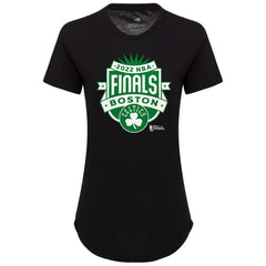 Boston Celtics Sportiqe Women's 2022 NBA Finals Crest Phoebe T-Shirt - Black online