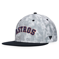 Houston Astros Smoke Dye Fitted Hat - Black/White