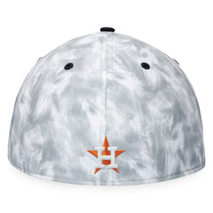Houston Astros Smoke Dye Fitted Hat - Black/White