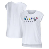 Dallas Cowboys WEAR by Erin Andrews Women's Greetings From Muscle T-Shirt - White online