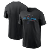 Miami Marlins Team Engineered Performance T-Shirt - Black | Nike