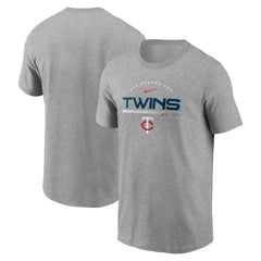 Minnesota Twins Team Engineered Performance T-Shirt - Heather Gray | Nike