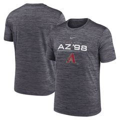 Arizona Diamondbacks Wordmark Velocity Performance T-Shirt - Black | Nike