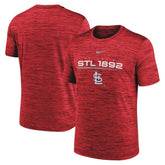 St. Louis Cardinals Wordmark Velocity Performance T-Shirt - Red | Nike