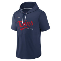 Minnesota Twins Springer Short Sleeve Team Pullover Hoodie - Navy | Nike