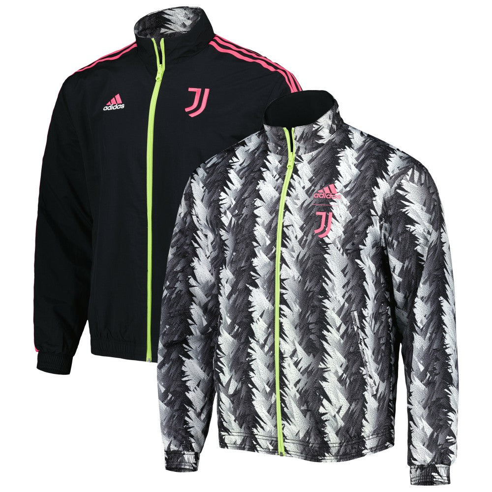Juventus 2022/23 On-Field Team Logo Anthem Reversible Full-Zip Jacket - Black | Adidas on sale
