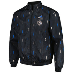 Manchester United 2022/23 On-Field Team Logo Anthem Reversible Full-Zip Jacket - Black | Adidas shop